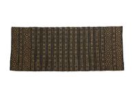 Billede af Nordal FARAH tæppe 250x100 cm - Sort/Natur