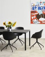 Billede af HAY AAC 220 About A Chair H: 82 cm - Black Powder Coated Alu 4 Star Swivel/Black