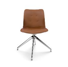 Billede af Bent Hansen Primum Dynamic Chair   - Polished Aluminium/Zenso 3 Cognac Leather 223