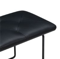 Billede af Wendelbo Tip Toe Bench Medium L: 110 cm - Black Powder Coated Steel/Parma Col. Black