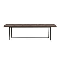 Billede af Wendelbo Tip Toe Bench Large L: 155 cm - Black Powder Coated Steel/Parma Col. Marrone
