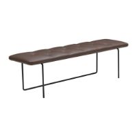 Billede af Wendelbo Tip Toe Bench Large L: 155 cm - Black Powder Coated Steel/Parma Col. Marrone