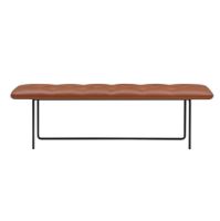 Billede af Wendelbo Tip Toe Bench Large L: 155 cm - Black Powder Coated Steel/Parma Col. Cognac