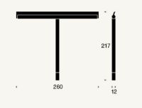 Billede af FROST NOVA2 Bruseskraber m. holder B: 26cm - Børstet Kobber
