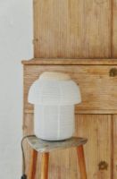 Billede af Made By Hand Papier Double Bordlampe Ø: 30 cm - Papir/Soft Yellow