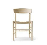 Billede af Fredericia Furniture 3239 J39 Mogensen Spisebordsstol SH: 46,5 cm - Sæbebehandlet Bøg/Natur Flet