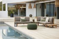 Billede af Cane-line Outdoor Arch 2 pers. Sofa Modul B: 148 cm - Natural/Grå