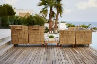 Billede af Cane-line Outdoor Arch Armlæn/Ryglæn Lav H: 70 cm - Natural