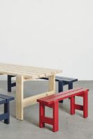 Billede af HAY Weekday Bench B: 111 cm - Wine Red