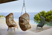 Billede af Cane-line Outdoor Hive Hængestol inkl. Stel og Hynder - Dusty Green/Taupe