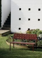 Billede af HAY Balcony Lounge Bench W. Arm L: 121,5 cm - Iron Red