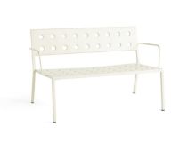 Billede af HAY Balcony Lounge Bench W. Arm L: 121,5 cm - Chalk Beige