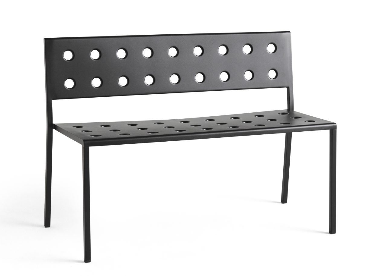 Billede af HAY Balcony Dining Bench L: 114 cm - Anthracite