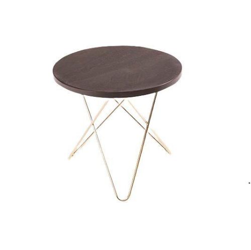 OX Denmarq MINI O Table Tall Ø: 50 cm - Brass/Rustique Slate Marble