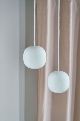 Piet Hein Supercube 200 Pendel Ø: 20 cm - Hvid Ledning/Opal