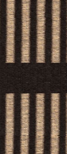 Woodnotes Cut Stripe Carpet Sewn Edges 170x240 cm - Black/Natural