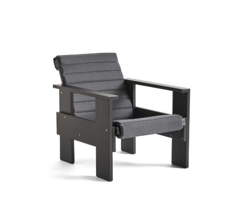 HAY Crate Quilted Cushion For Crate Lounge Chair 130x44 cm - Anthracite