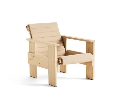 HAY Crate Quilted Cushion For Crate Lounge Chair 130x44 cm - Beige OUTLET