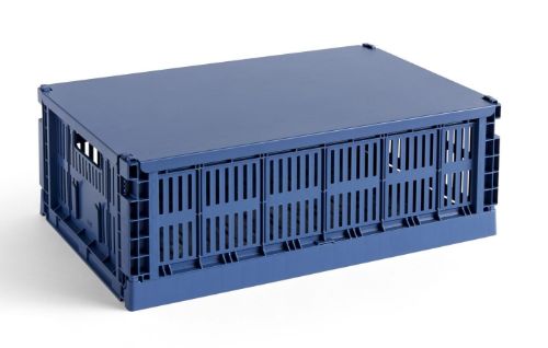 HAY Colour Crate Lid Large - Dark Blue