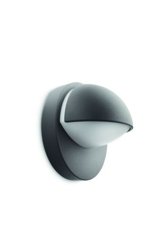 PHILIPS June Væglampe H: 19,5 cm - Antracitgrå/Aluminium