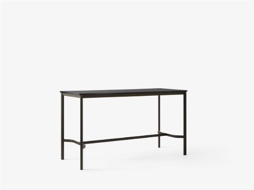&Tradition Drip Bar Table HW64 190x80 cm - Bronzed/Black Fenix Nano Laminate 0720