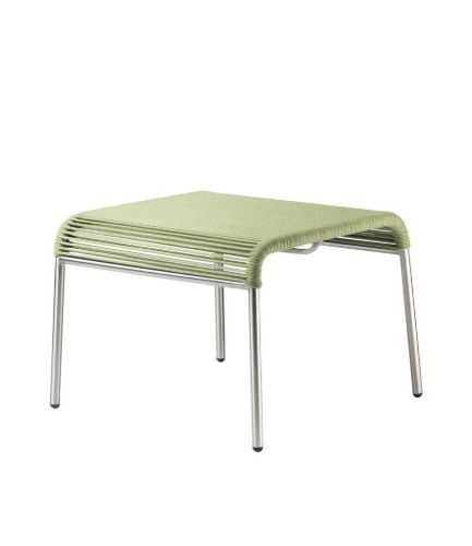 FDB Møbler M20S Teglgård Snore Skammel 36x50x50 cm - Rustfrit Stål/Grøn Meleret