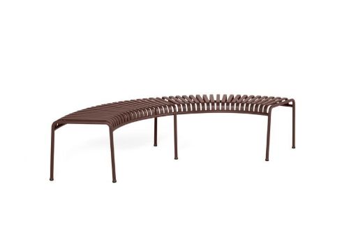 HAY Palissade Park Bench Incl. Middle Leg L: 218 cm - Iron Red