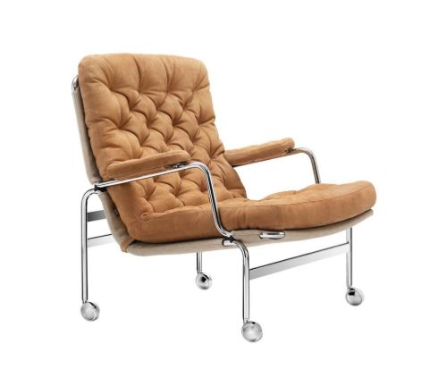 DUX Karin 73 Lænestol SH: 41 cm - Havanna/Læder