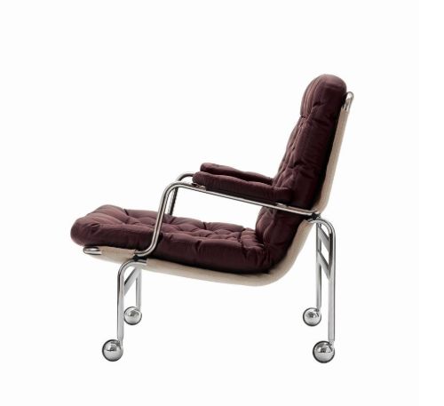 DUX Karin 73 Lænestol SH: 41 cm - Bordeaux/Læder