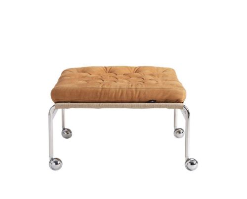 DUX Karin 73 Skammel H: 40cm - Havanna/Læder