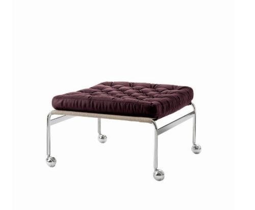 DUX Karin 73 Skammel H: 40cm - Bordeaux/Læder