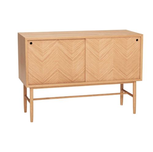 Hübsch Herringbone Kommode Sliding Doors 70x100 cm - Natur