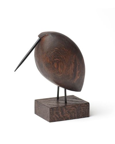 Warm Nordic Beak Bird Lazy Snipe 14x15,5 cm - Røget Eg