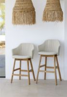 Billede af Cane-line Outdoor Choice Counter Barstol H: 107 - Teak/White