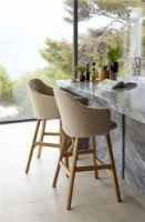 Billede af Cane-line Outdoor Choice Counter Barstol H: 107 - Teak/White