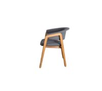 Billede af Cane-line Outdoor Luna Stol SH: 46 cm - Teak/Grey