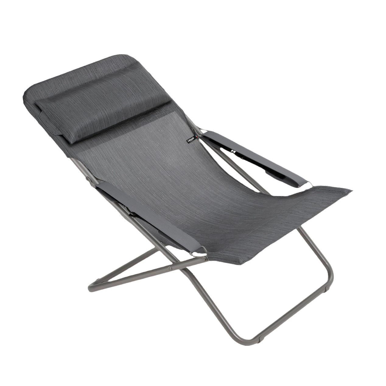 Billede af Lafuma Deckchair Transabed SH: 34 cm Batyline DUO - Obsidian