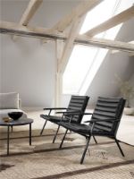 Billede af Vipp 456 Lounge Chair H: 75 cm - Black Leather