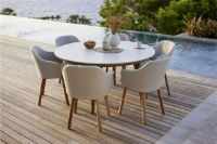 Billede af Cane-line Outdoor Choice Stol H: 87 - Teak/Dark Green