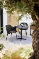 Billede af Cane-line Outdoor Choice Stol H: 87 cm - 4 Legs Black Steel/Dark Green