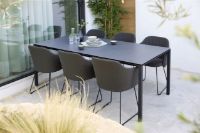 Billede af Cane-line Outdoor Choice Stol H: 87 cm - Black Sled Steel/Black