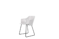 Billede af Cane-line Outdoor Choice Stol H: 87 cm - Black Sled Steel/White