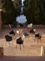 Billede af Cane-line Outdoor Choice Stol H: 87 cm - Black Sled Steel/White