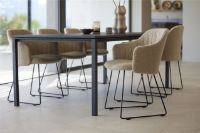 Billede af Cane-line Outdoor Choice Stol H: 87 cm - Black Sled Steel/Dark Green