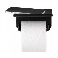 Billede af Blomus Modo Toilet Roll Holder With Shelf 9,5x13,5 cm - Black