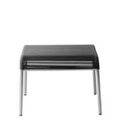 Billede af FDB Møbler M20S Teglgård Snore Skammel 36x50x50 cm - Rustfrit Stål/Sort