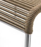 Billede af FDB Møbler M20S Teglgård Snore Skammel 36x50x50 cm - Rustfrit Stål/Brun Meleret