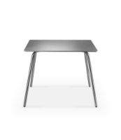 Billede af FDB Møbler M21 Teglgård Havebord 90x90 cm - Rustfrit Stål/Sten