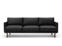 Billede af Bruunmunch EMO 3 Seater L: 207 cm - Dakar 0251 Black Leather/Smoked Oak