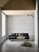 Billede af Bruunmunch EMO 3 Seater L: 207 cm - Dakar 0251 Black Leather/Smoked Oak